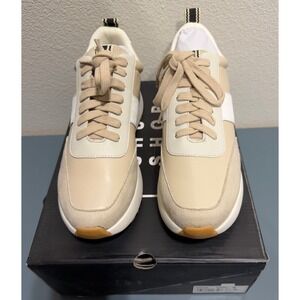 SHUSHOP Serafina Beige Platform Sneakers Size 7.5 NEW